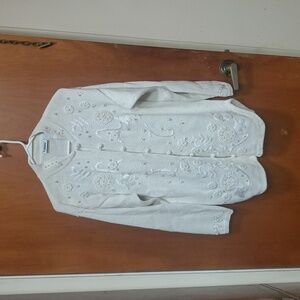 Vintage Capacity Embellished Cardigan Sweater M